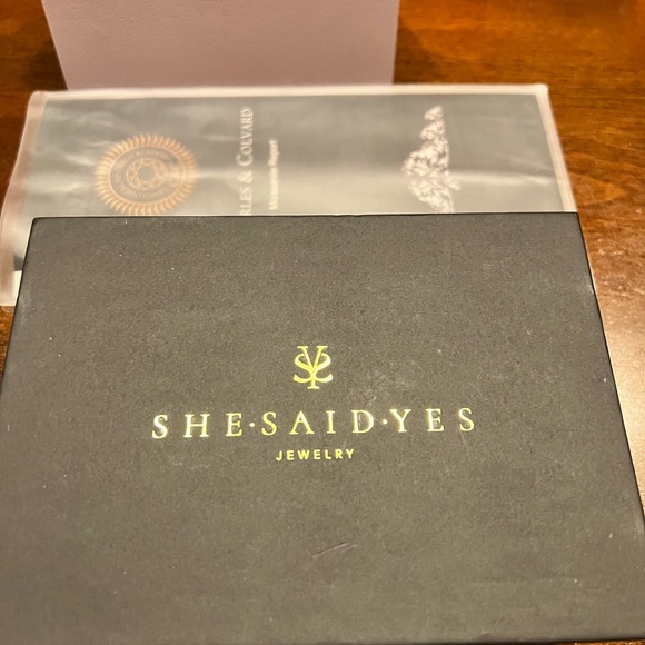 10k rose gold Engagement ring set - Picture 5 of 8